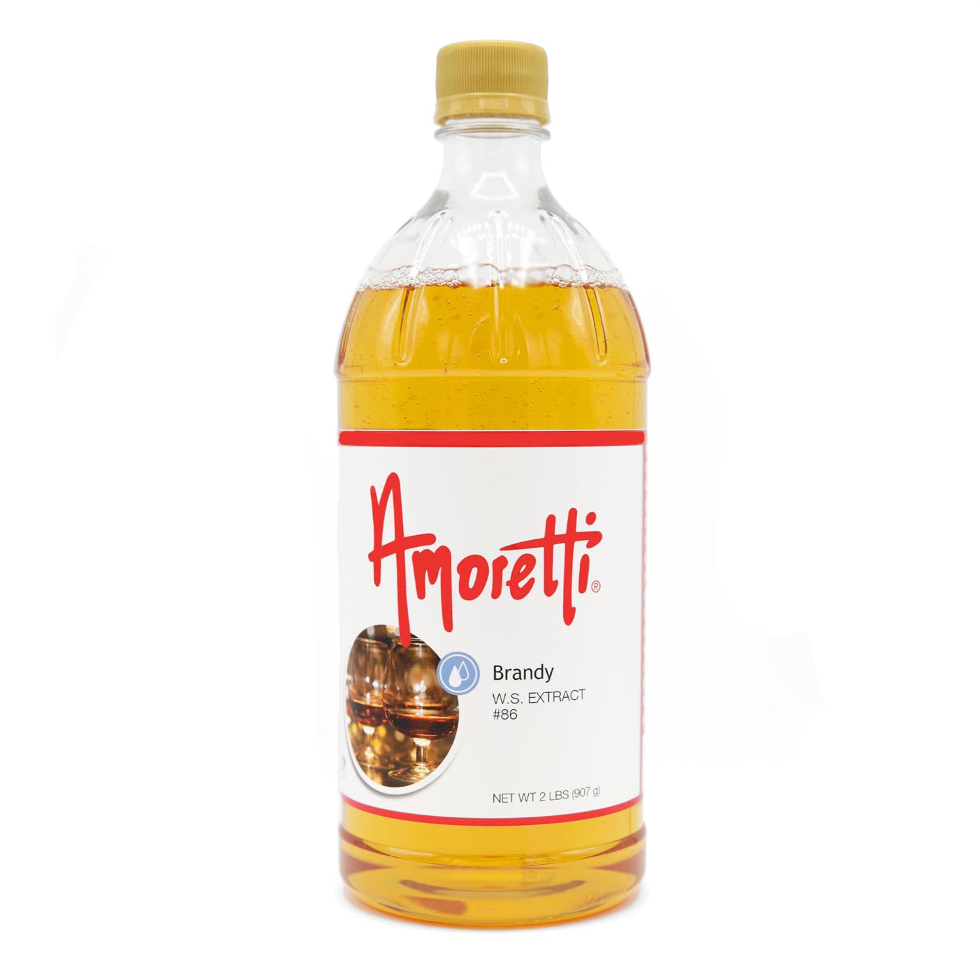 Amoretti – Extracto de brandy soluble en agua de 2 onzas – Altamente concentrado y perfecto para pasteles, salados, elaboración de cerveza y más,