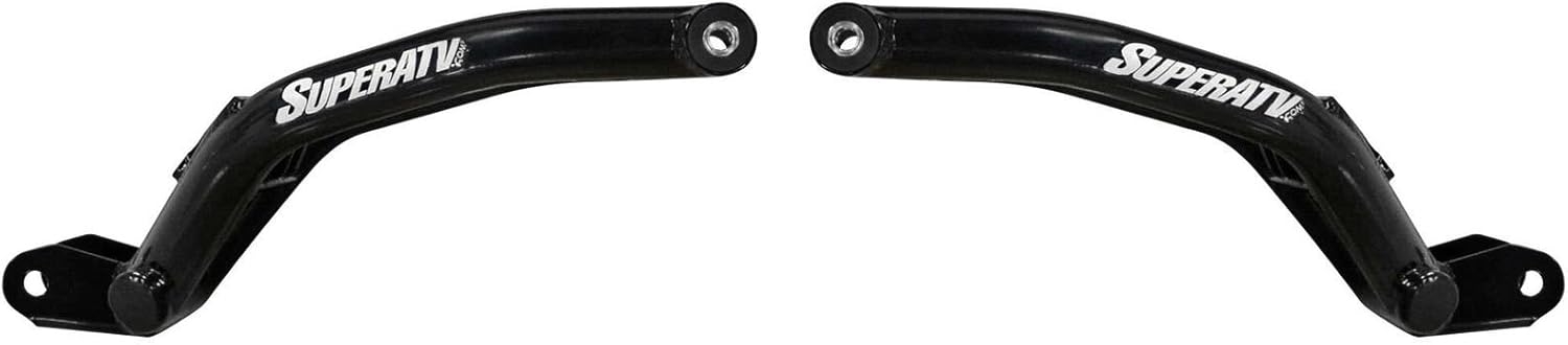 SuperATV Brazos A inferiores traseros de alta holgura para Yamaha VikingViking VI 2014+  Negro  Espacio libre adicional de 2.25″