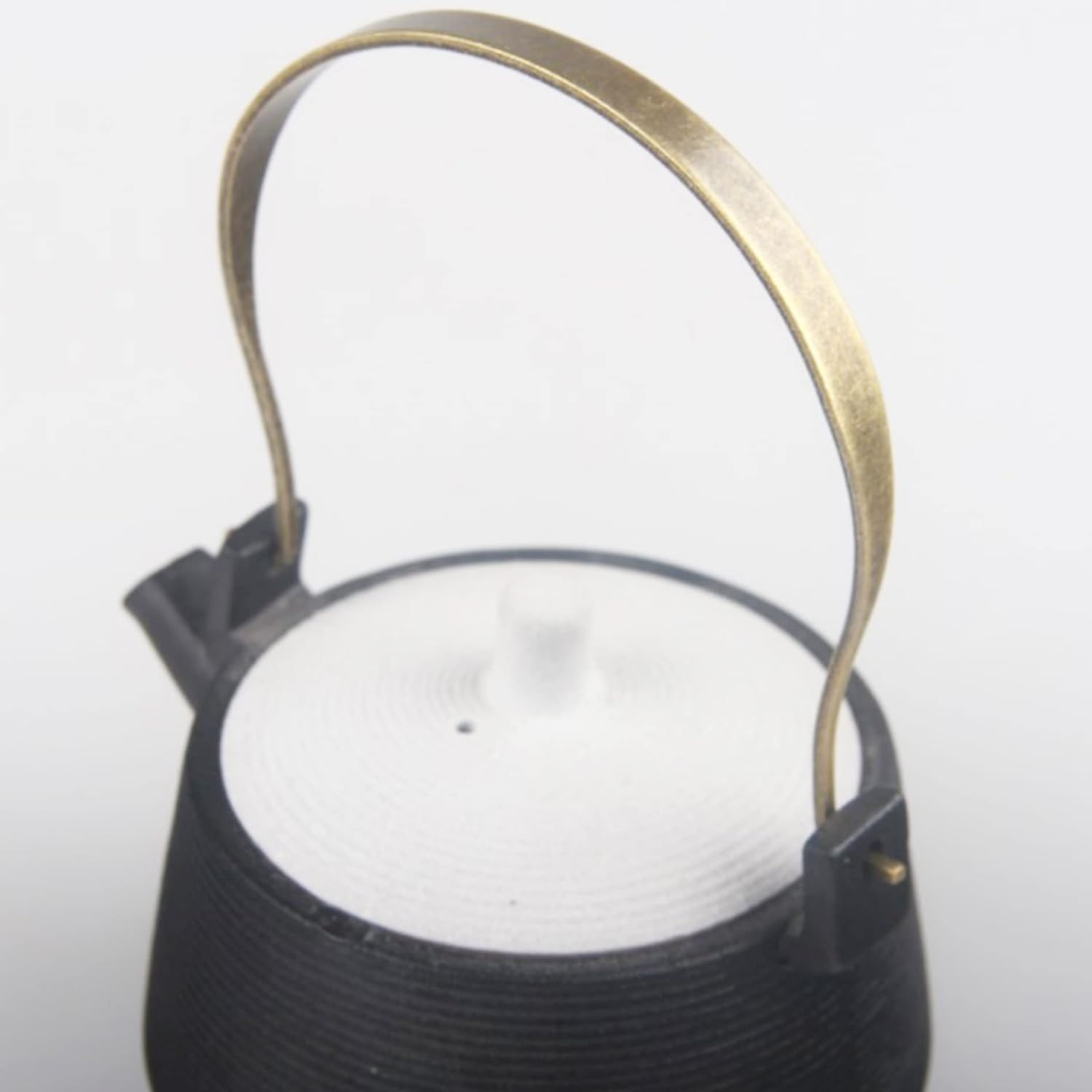 Mango de tetera de metal, hebilla externa de bronce reemplazo de mango de tetera para olla de cerámica, ollas de té de cerámica, mango de repuesto