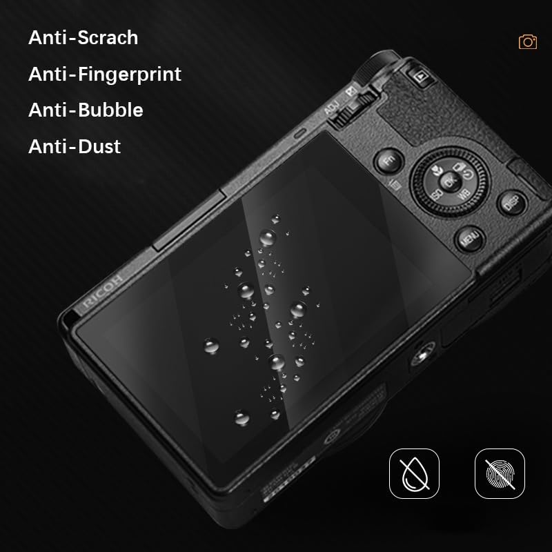 Para Ricoh GRIII y GRIIIxPaquete de 2 protectores de pantalla de vidrio para cámaras Ricoh GRIIIx GRIII GR3x GR3, vidrio templado ultrafino de 0.012