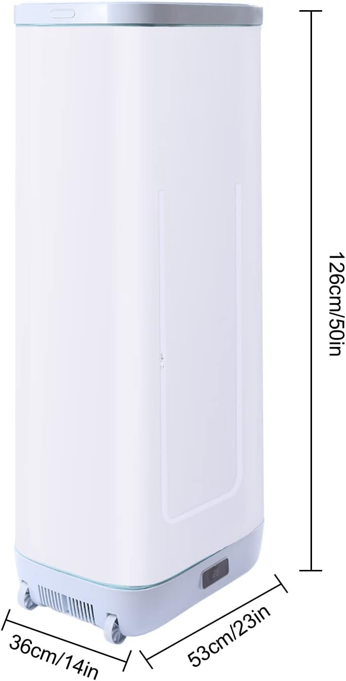 Secadora de ropa portátil plegable, mini secadora de secado rápido de 154.4 F154.4, secadora portátil para ropa con pantalla táctil, secadora de