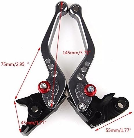 Palancas de embrague de freno corto ajustables CNC para Kawasaki Z1000 2003-2006 ZX6R  ZX636R  ZX6RR 2000-2004 ZX10R 2004-2005 VERSYS 1000 2012-2014