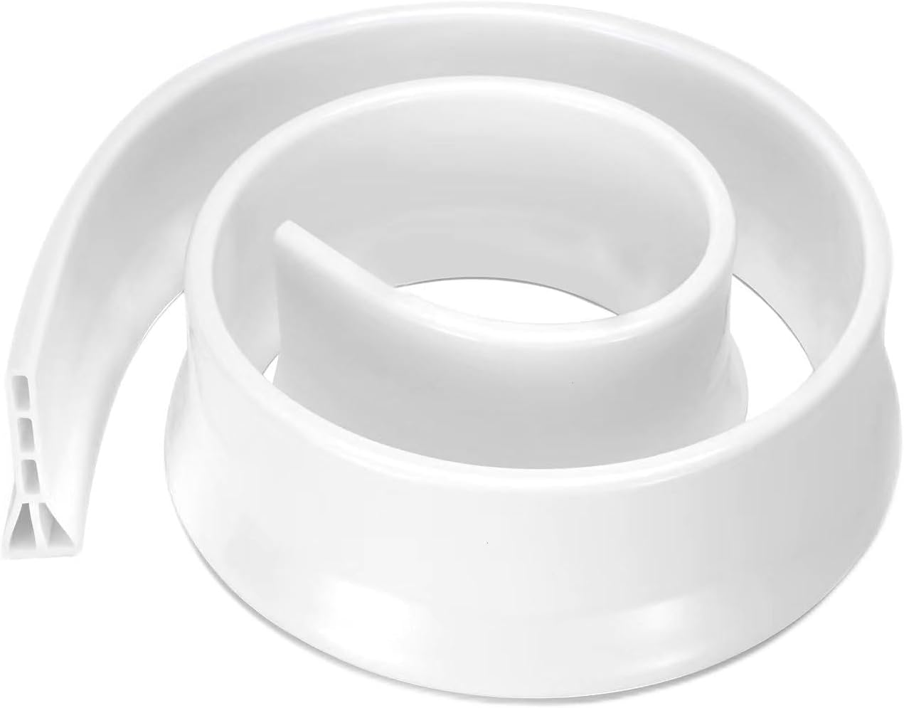 Presa de agua de umbral de ducha de 3 pulgadas de alto, 67 pulgadas de largo, plegable, protección contra salpicaduras de agua de ducha