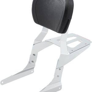 Kinglemc Powersports Sissy Bar con respaldo portaequipajes para Kawasaki Vulcan VN 500 1990 a 2009 Kinglemc Powersports Sissy Bar con respaldo portaequipajes para Kawasaki Vulcan VN 500 1990 a 2009