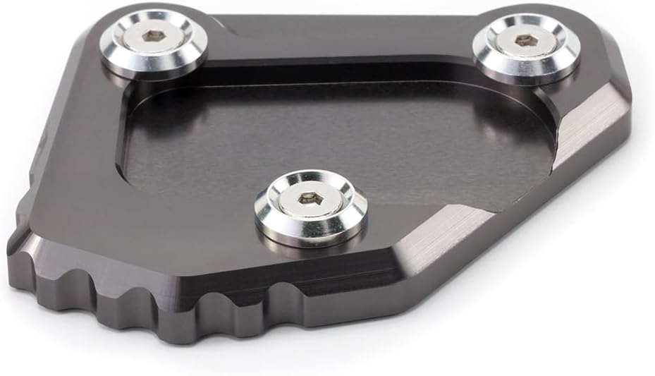 Wooxiu For BMW F850GS 2018-2022 Motorcycle CNC Kickstand Side Stand Enlarge Extension Pad f850 gs f 850 gs f850gs adventure Accessories (gray)