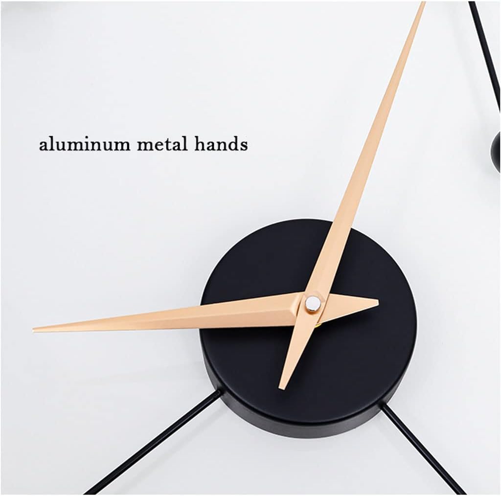 Reloj de pared – Reloj de pared creativo de constelación de 20 pulgadas, moderno, decorativo, redondo, reloj de pared, negro, minimalista,