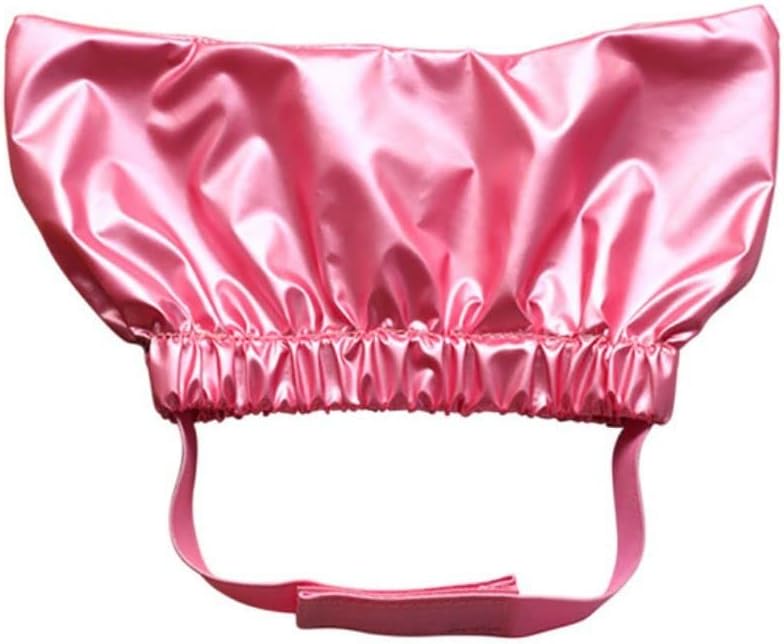 1 gorro de ducha para mascotas, gorro de ducha reutilizable para perro, sombrero ajustable para mascotas, gorro de ducha para gatos (M, rosa)