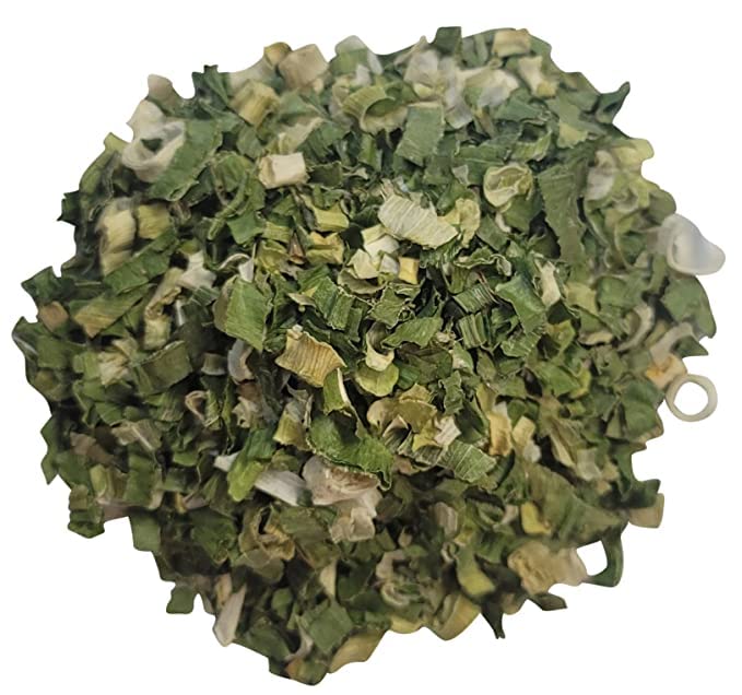 Copos de verduras secas 1 libra + cebolla verde picada seca y lavada, 4 onzas