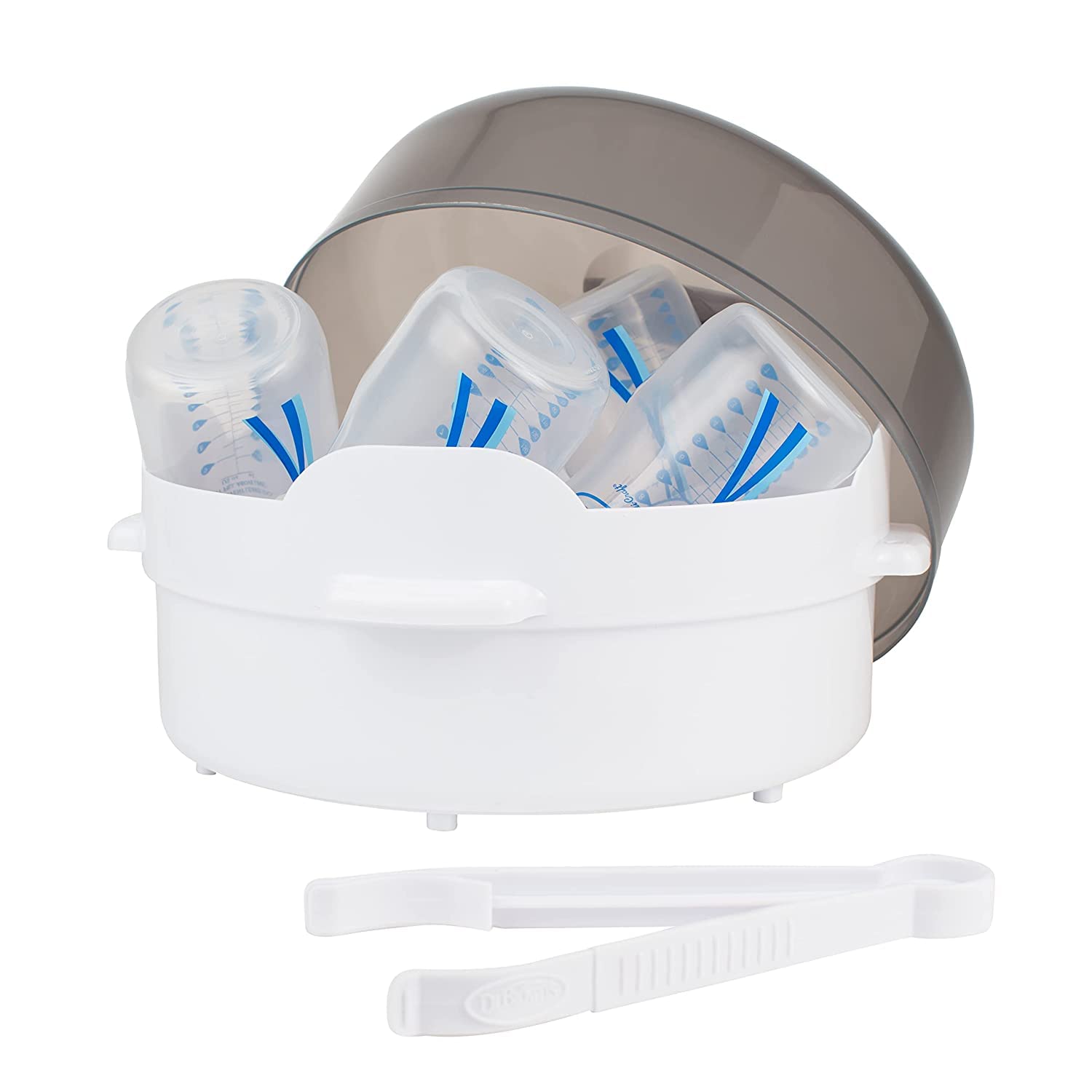 Dr. Brown’s Milk Spa – Calentador de leche materna y biberones con vapor de microondas, para biberones, pezones, partes de biberones, chupetes,