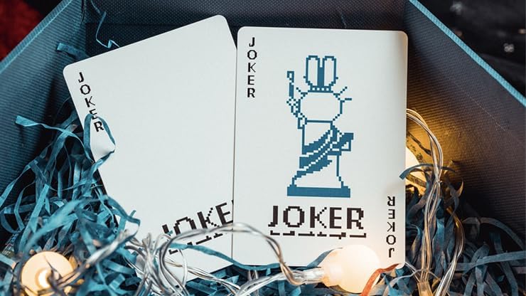 MJM Surprise Deck V5 (azul) naipes por Bacon Playing Card Company