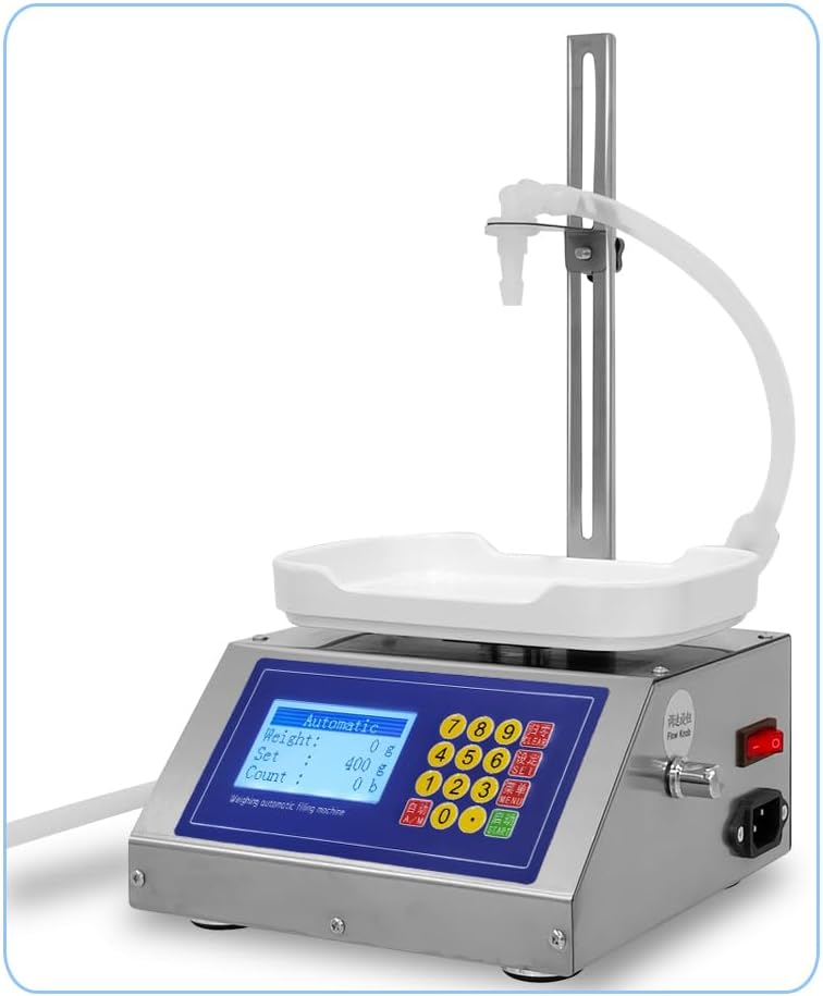 CSY-3200 Weighing Diaphragm Pump Filling Machine Electronic Scale Liquid Filler Oil Water Drink Wine Juice 10ml-3000ml