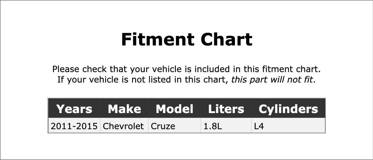Manguera de refrigerante superior compatible con Chevrolet Cruze 1.8L L4 2011 2012 2013 2014 2015 PC-184703