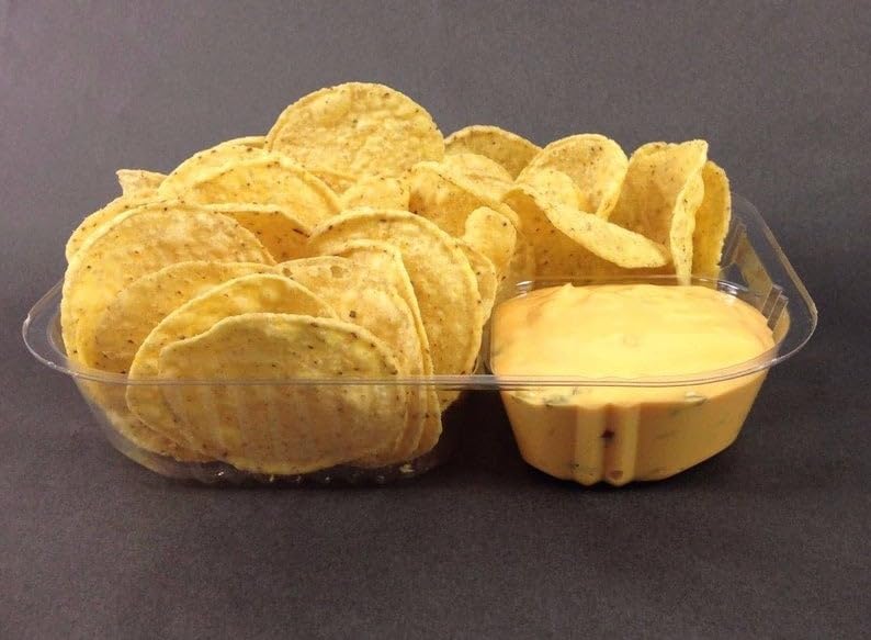 100 bandejas de plástico desechables para nachos, grandes de 6.5 x 5  20 onzas, contenedor de chips de comida de carnaval a granel, bandejas de