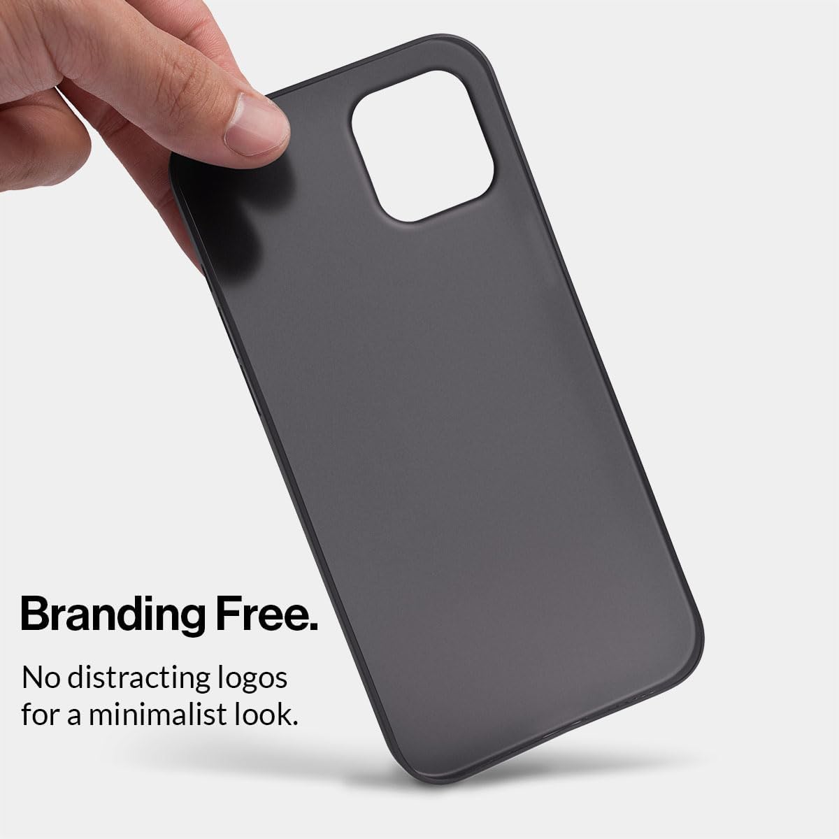 totallee Funda delgada para iPhone 15 Plus, la más delgada, minimalista, para Apple iPhone 15 Plus (2023) (negro escarchado)
