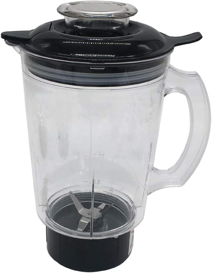 Pieza de repuesto de 33 oz taza con hoja cruzada, compatible con batidora Magic Bala, mezclador, exprimidor, procesador de alimentos