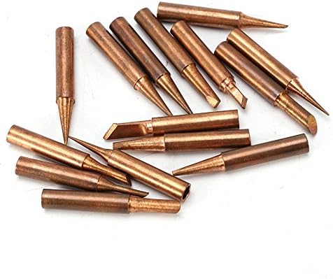 Juego de puntas de soldadura reemplazables de cobre puro de la serie 900M-T, 15 piezas, estación de soldadura de baja temperatura, forma K, B, I,