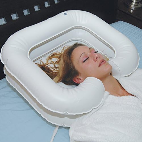 Comfort Axis Lavabo de champú inflable con bomba de mano