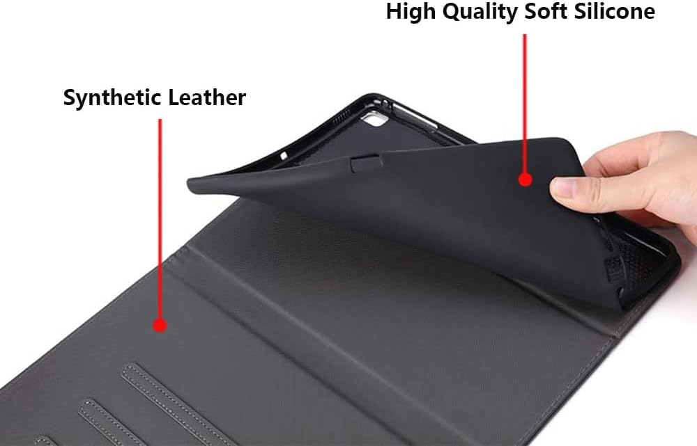 FVAENDHIO Funda para Samsung Galaxy Tab A7 Lite de 8.7 pulgadas modelo 2021 (SM-T220T225T227), funda protectora de piel, soporte ajustable, función