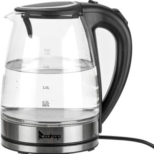 Hervidor eléctrico y caldera de agua, 1.8 L LED que cambia de color, tetera portátil con apagado automático y protección contra hervir en seco Hervidor eléctrico y caldera de agua, 1.8 L LED que cambia de color, tetera portátil con apagado automático y protección contra hervir en seco