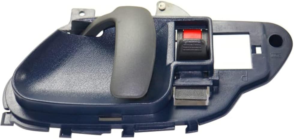 KarParts360 Para Chevy C3500 1995-2000 Manija de puerta interior para lado del pasajero delantero  Azul  con botón de bloqueo de puerta  Recorte