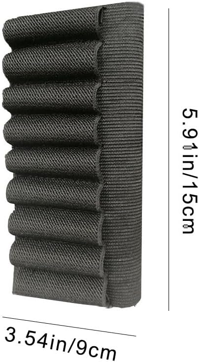 9 rondas de escopeta de carcasas de Buttstock resistente al desgaste Cartuchos tácticos resistente para munición portador de bolsa de munición