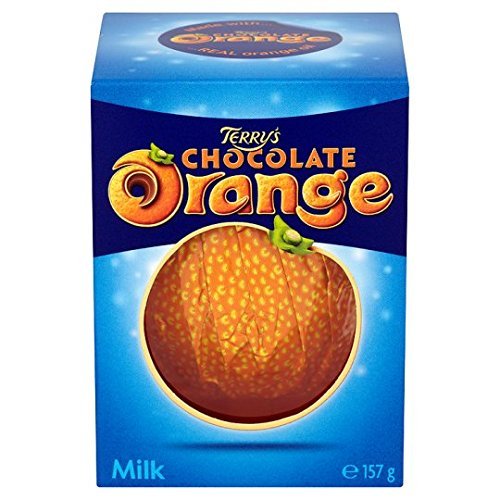 Terry’s Chocolate Orange Milk Chocolate Box clásico original importado del Reino Unido Inglaterra, lo mejor de Terrys Orange Chocolate Candy British