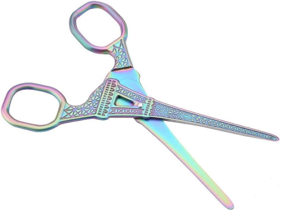 Tijeras de bordado de acero inoxidable, tijeras de costura con forma de torre Eiffel, tijeras de coser para manualidades, herramienta de bordado,