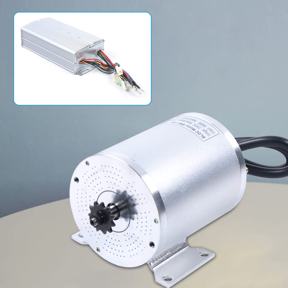 Kit de motor eléctrico sin escobillas CC 72V 3000W Kit de motor de conversión de bicicleta eléctrica Motor sin escobillas Motor sin escobillas