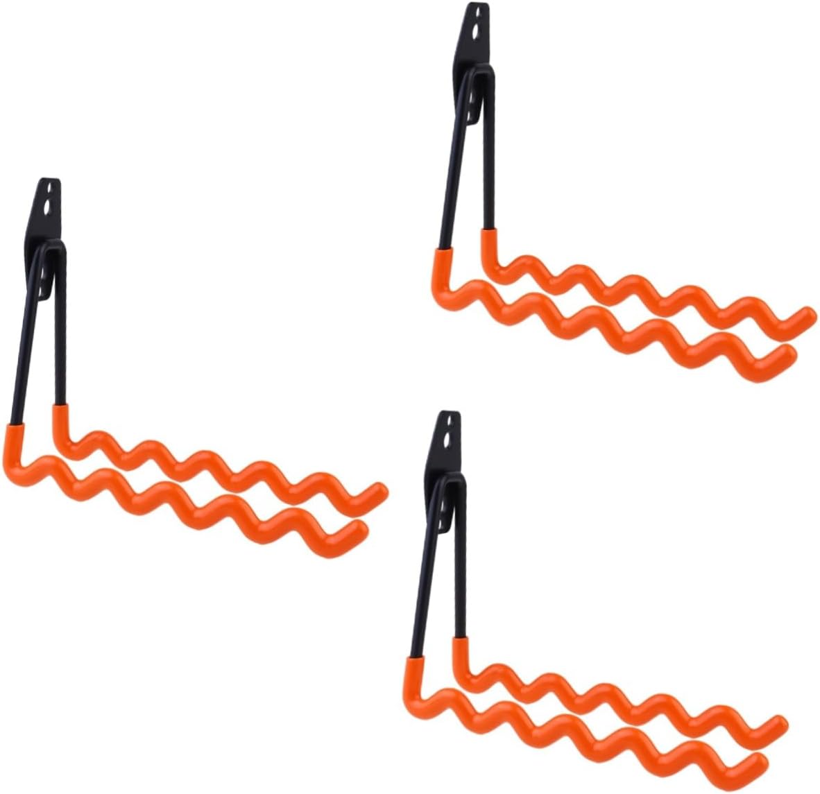 Uonlytech 3 piezas de montaje en pared Perchero de ropa Ganchos de metal Perchas de metal Perchas de montaje en pared Garaje Perchas de