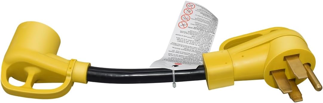 Cable adaptador de generador NEMA 14-50P a TT-30R RV de 0.3M1ft, enchufe de 4 clavijas de 14-50p con vástago manual, TT-30R 3 agujeros con línea de