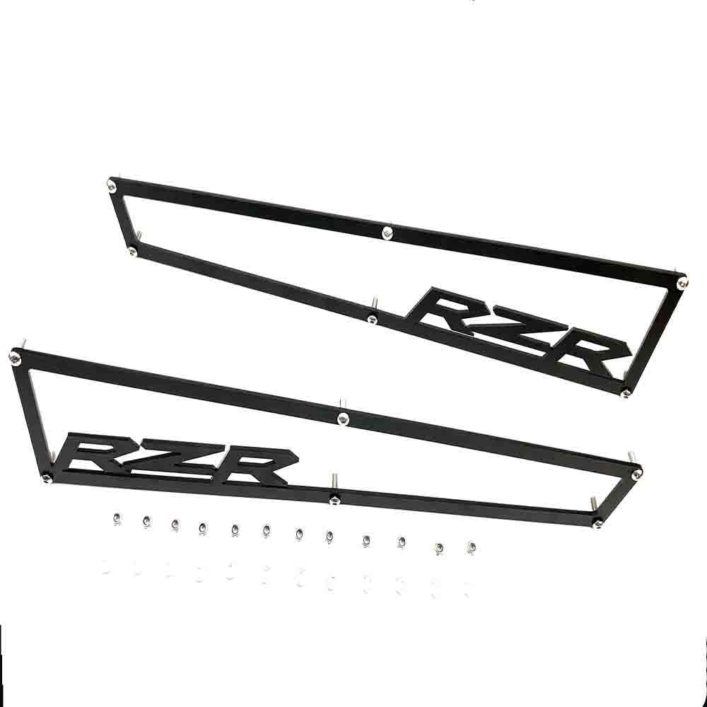 2014-2018 Polaris RZR XP 1000 XP4 1000 y Turbo cubiertas de ventilación laterales incluye herrajes de acero inoxidable “aluminio negro anodizado”, 1