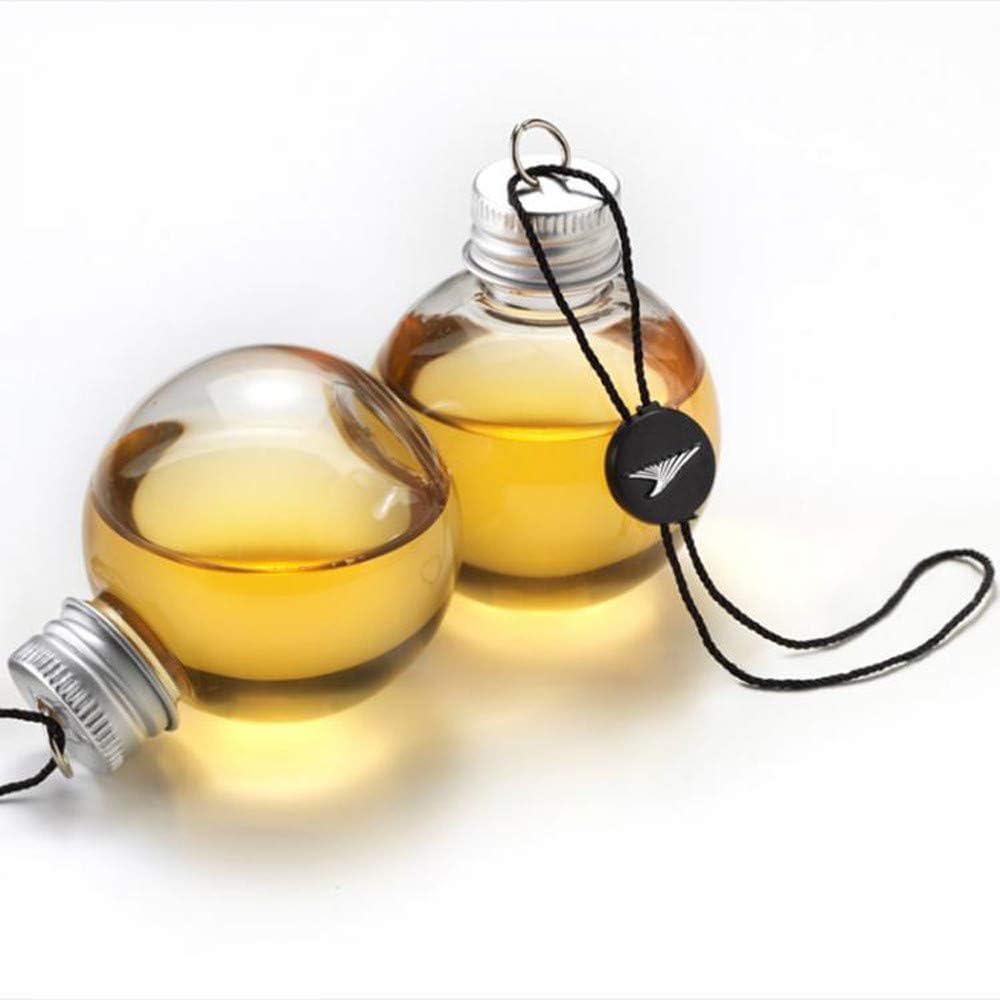 16 bolas de alcohol de Navidad transparentes para árbol de Navidad, adorno colgante de plástico con forma de bulbos de botella de agua, adornos de