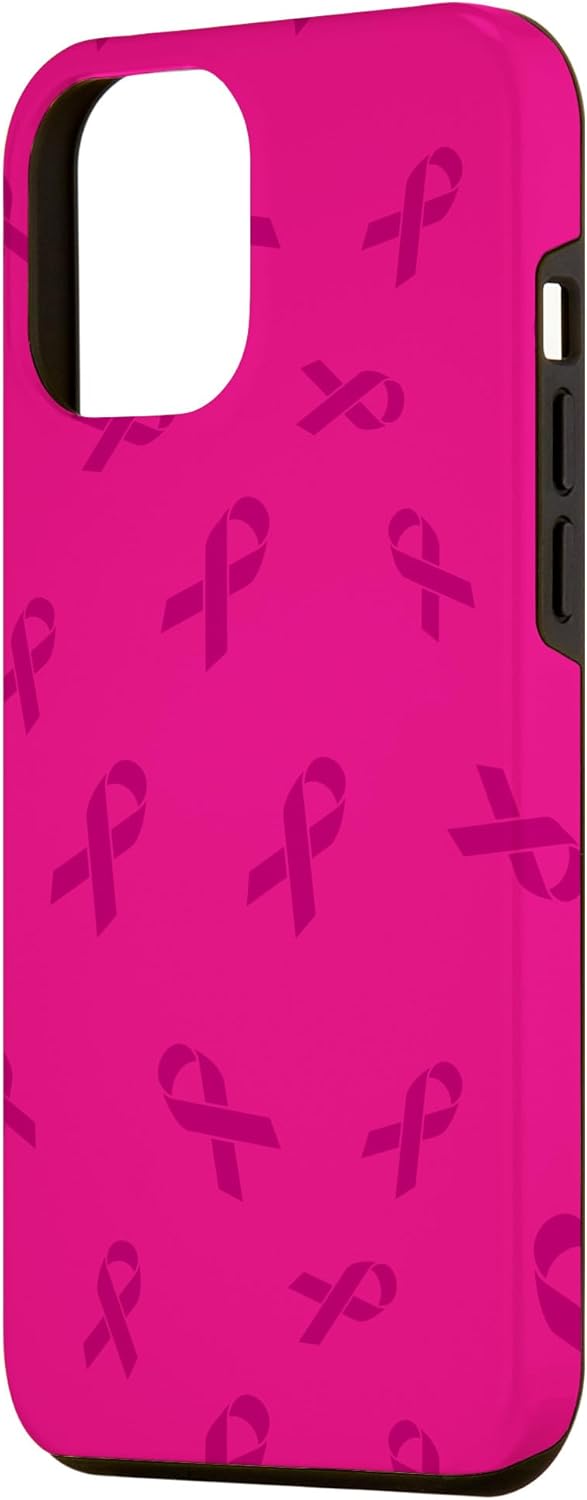 Funda rosa para iPhone 12 Pro Max para concientización sobre el cáncer de mama