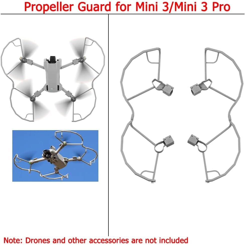 BRDRC Protector de hélice para Mini 3Mini 3 Pro Drone Protector de cuchilla ligera Cubierta protectora para Drone Accesorio de utilería