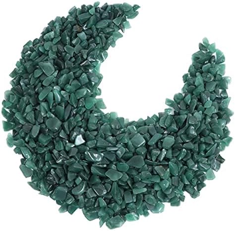 Chips de cristal de aventurina verde a granel, piedras preciosas curativas naturales de forma irregular, piedra triturada Reik curativa, chips de