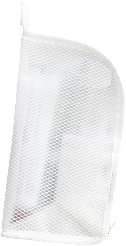 Bolsa de almacenamiento de brochas de maquillaje vertical de malla multifunción con cremallera, bolsa de aseo portátil de viaje, estuche para