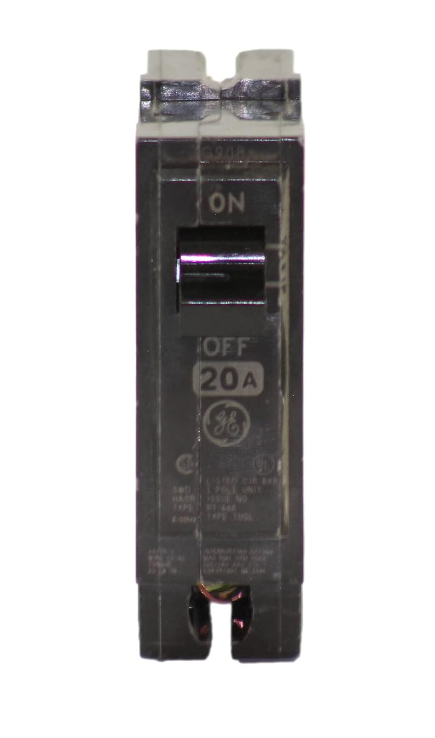 1 caja (10) interruptor GE THQL1120 1 POLE 20 AMP 120 VOLT STAB en lote de 10