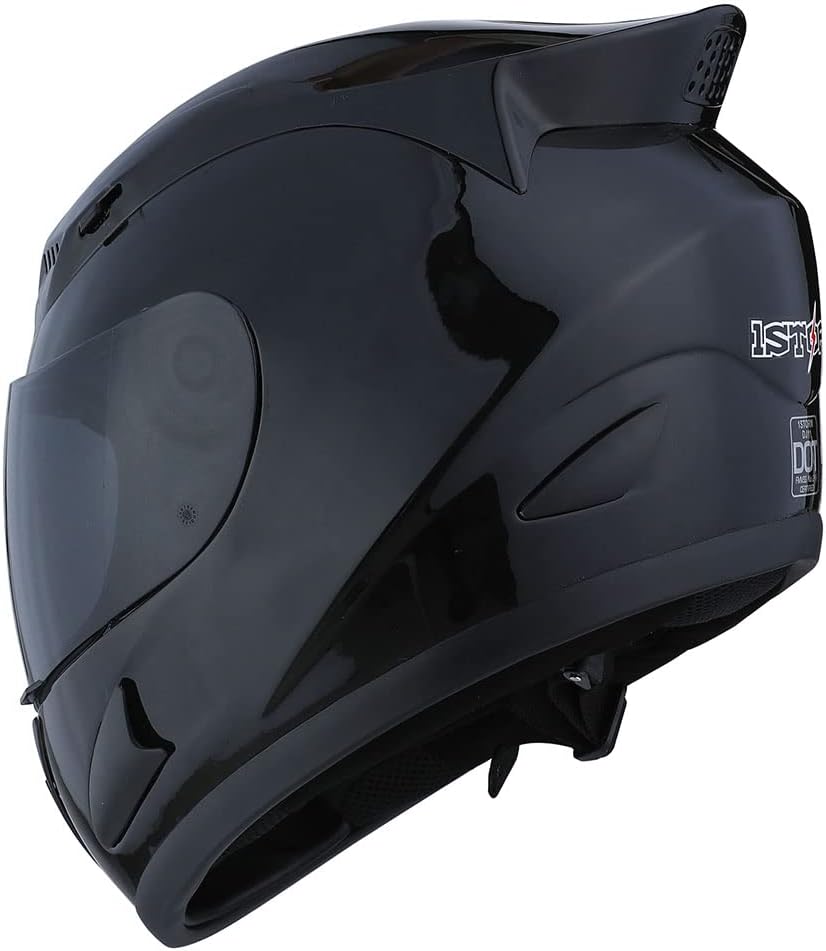 1Storm – Casco de motocicleta para cabeza completa, diseño de calavera mecánica HJDJ11