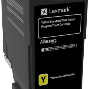 Lexmark 74C1SY0 Cartucho de tóner Unison, amarillo Lexmark 74C1SY0 Cartucho de tóner Unison, amarillo