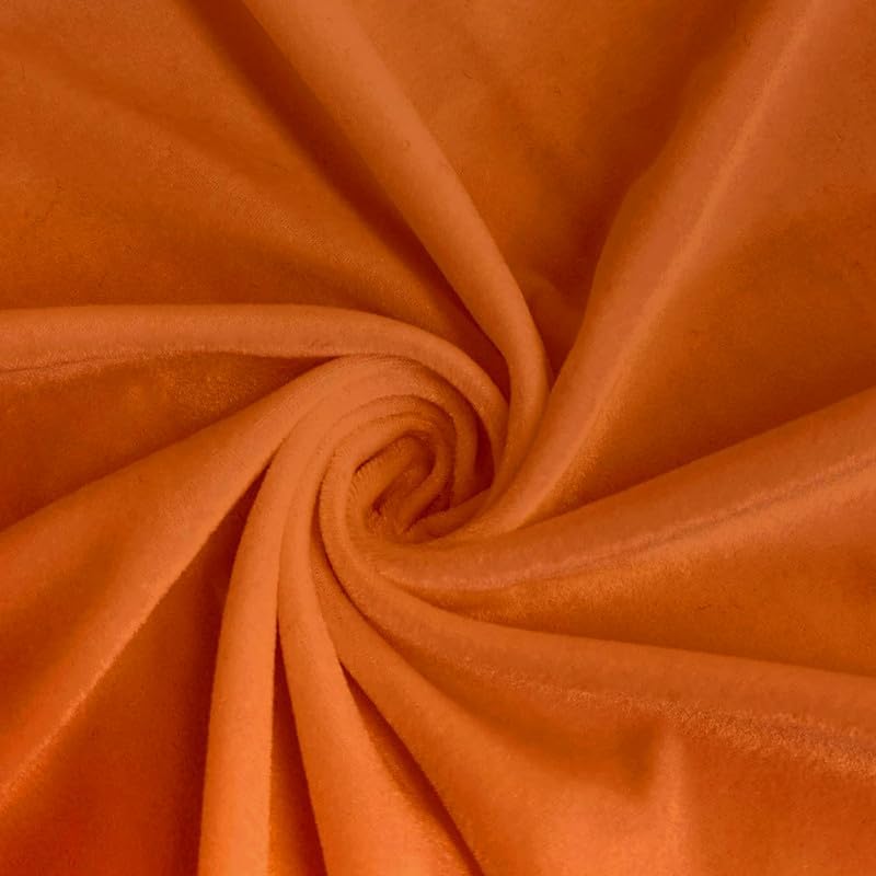 Encasa – Juego de 2 fundas de almohada de terciopelo color naranja de 20 x 20 pulgadas  19.7 x 19.7 in  19.7 x 19.7 in, color liso, teñidas, suaves