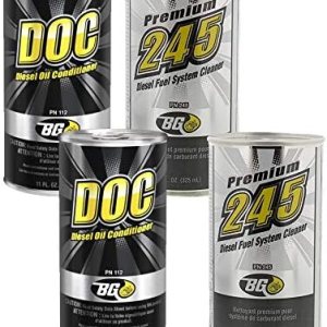2 latas de limpiador de sistema de combustible diésel BG 245 Premium y 2 latas de acondicionador de aceite diésel 112 BG DOC 2 latas de limpiador de sistema de combustible diésel BG 245 Premium y 2 latas de acondicionador de aceite diésel 112 BG DOC