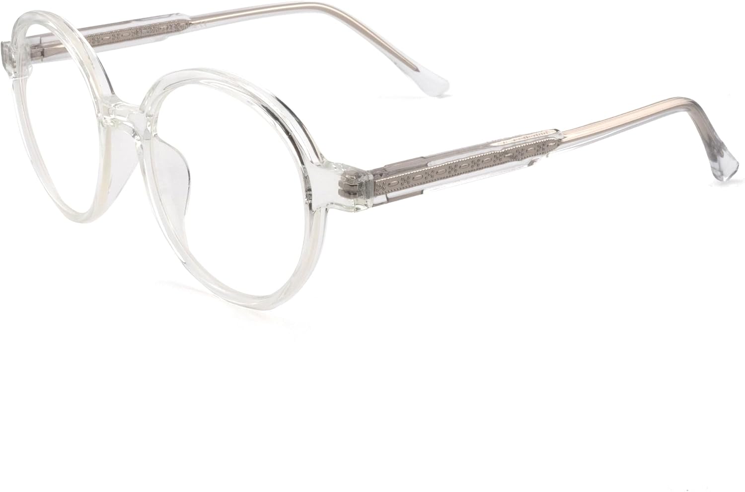 SOPHILY Gafas redondas de bloqueo de luz azul para hombres y mujeres, marco de gafas ópticas, lentes transparentes sin presripción