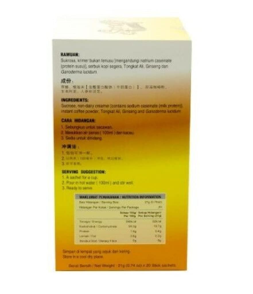 4 cajas Gano Excel Supreno Premium Café Ginseng Ganoderma Lucidum