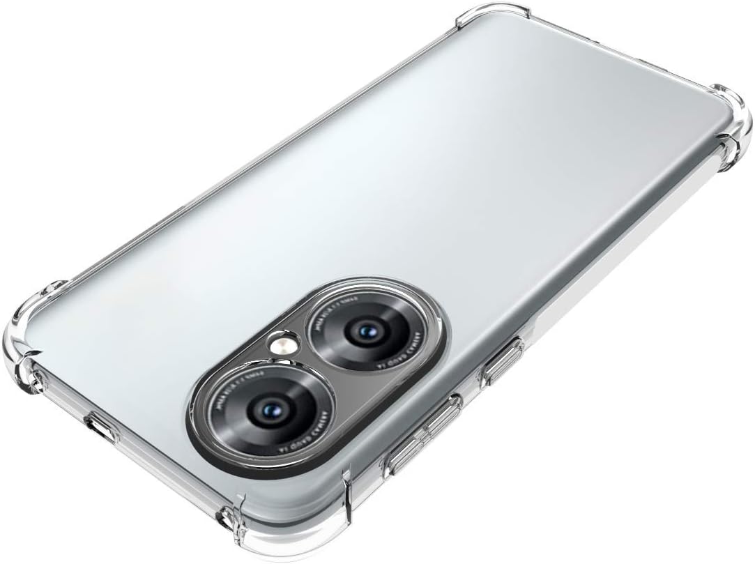 Funda para Huawei P50 Clear TPU Cuatro Esquinas Cubierta Protectora Transparente Suave Funda