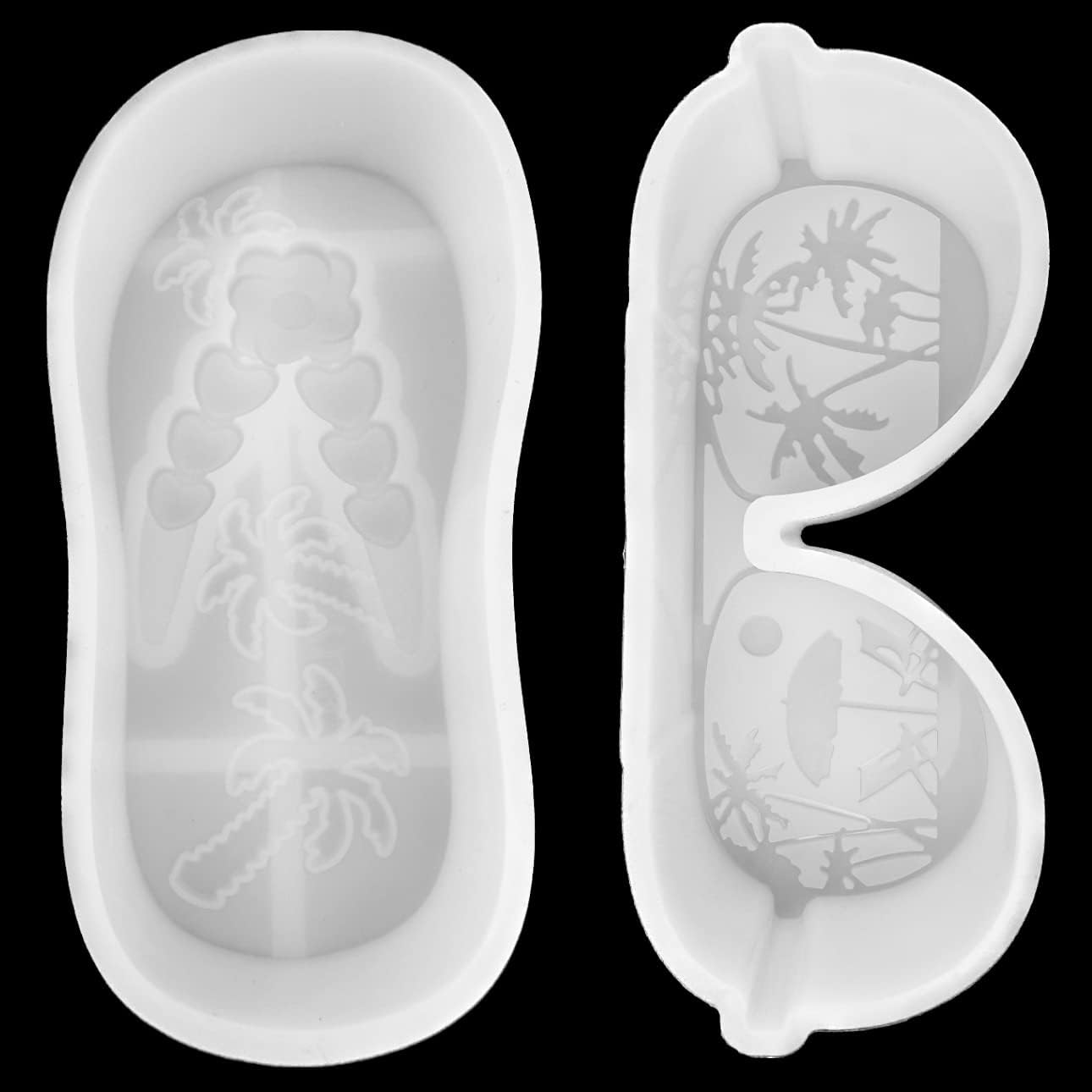 VONZK Molde de silicona para vacaciones de verano, 4 34 pulgadas de largo x 3 12 pulgadas de ancho x 1 14 pulgadas de alto para cuentas aromáticas,