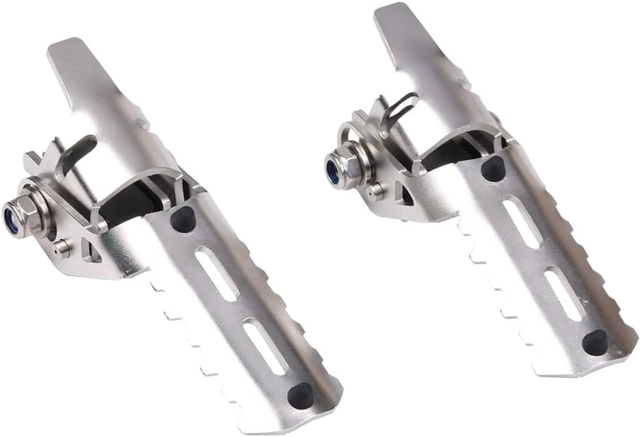Estriberas delanteras para motocicleta, 0.984 in  1 pulgada, 0.866-0.984 in, estriberas plegables para reposapiés, abrazaderas de guardia del motor,