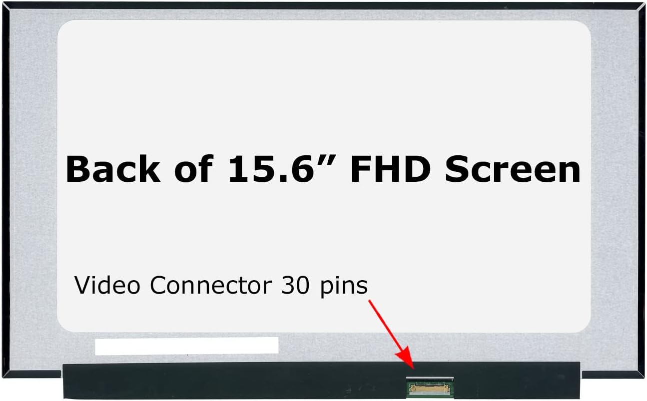 SCREENARAMA Nuevo reemplazo de pantalla para N156HGA-EA3 Rev.C1 (FHD 30pin IPS) pantalla LCD LED con herramientas y cinta