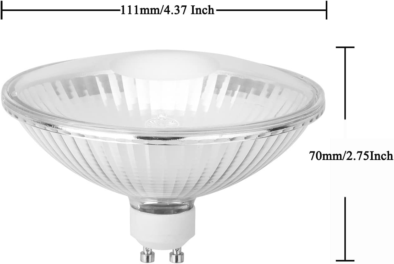 Familite Bombilla halógena regulable AR111FR111 basada en GU10, 75W 900LM reflector reflector para luz de pista de luz de pista, blanco cálido 3000K