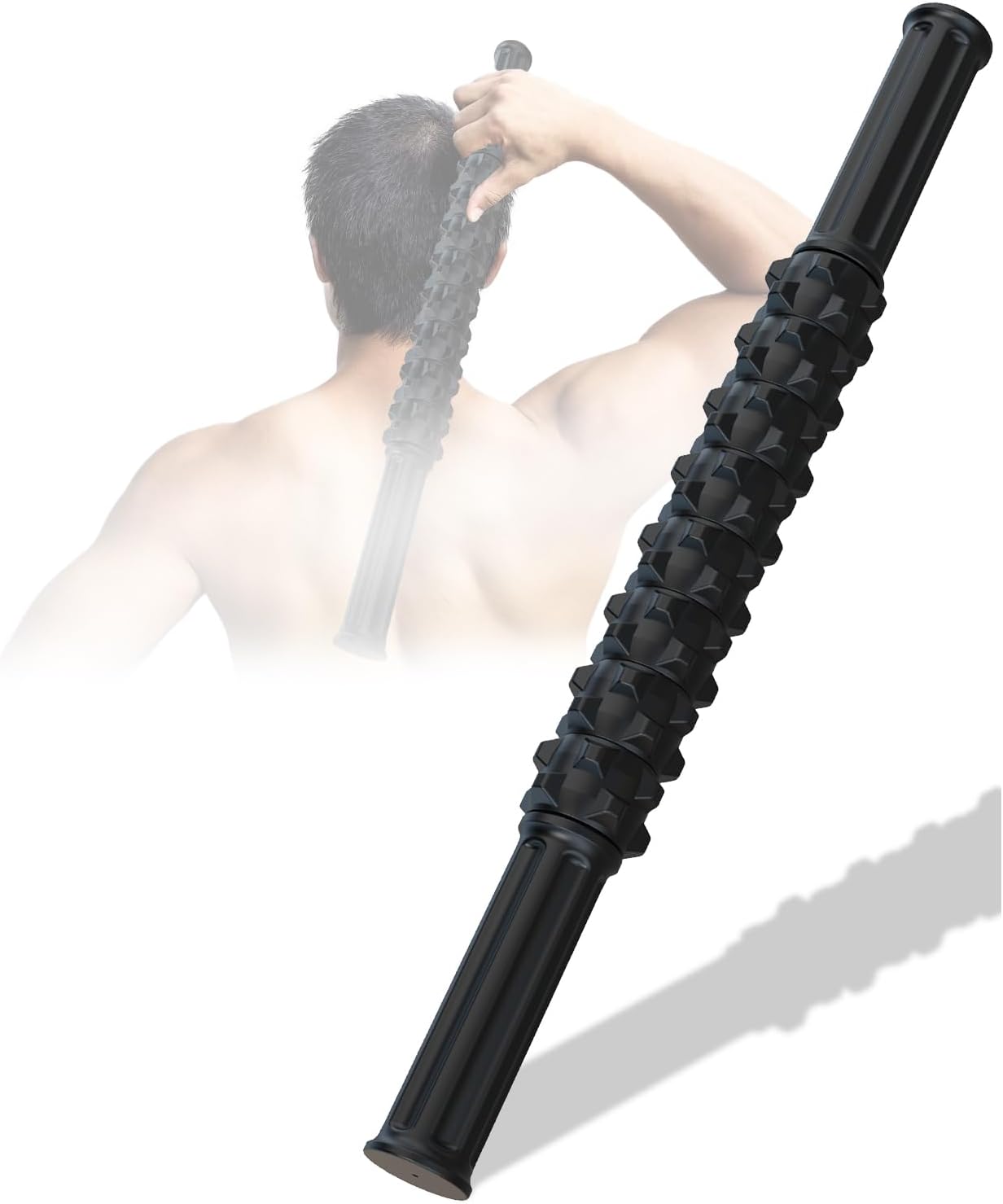 KEINE MARKE Massage Stick, Manual Muscle Roller, Muscle Roller Stick, Deep Muscle Massage Tools for Relief of Muscle Soreness, Cramps and