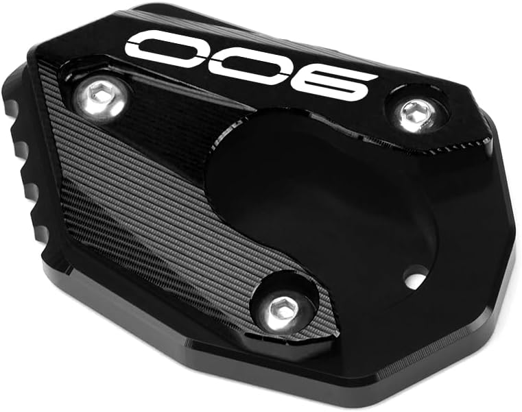 Mokiton Placa de soporte de extensión de soporte lateral para motocicleta compatible con Kawasaki Z900 2017-2023  Soporte de almohadilla de pie Z